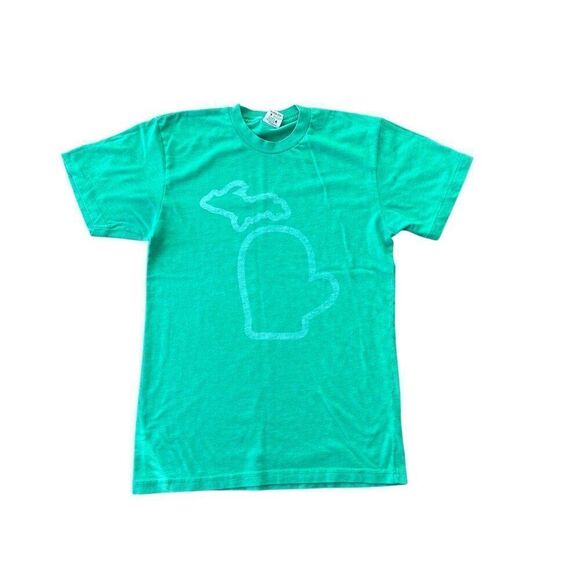 Mitten State Tee T-shirt Green Small - Picture 1 of 5